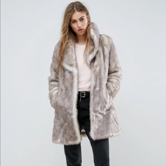 Unreal Fur Jackets & Blazers - Unreal Fur Natural Elixir Faux Fur Coat